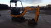 2014 JCB 801.4 rubber tracked excavator (s/n K02070506) with 3 x buckets, blade & piped - 9