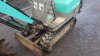 YANMAR 0.5t rubber tracked excavator c/w 3 buckets & vlade - 9