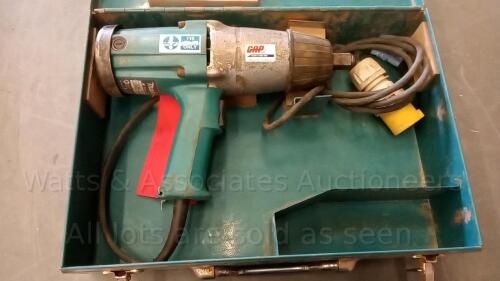 MAKITA 6906 110v impact wrench c/w case