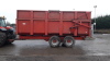 2006 TRIFFITT 14T trailer c/w sprung draw bar,silage sides, flotation tyres S/n:5368 - 2