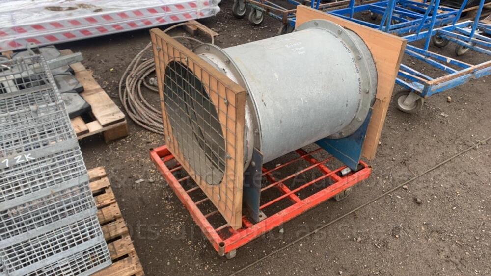 BAHCO 3phase inline extraction fan Day 3 Carlton Timed Sale (Attachments, Builders & Petrol