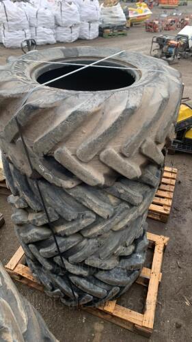 4 x STARCO dumper tyres (405/70/20)