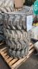 4 x ALLIANCE skid steer tyres (12/16.5)