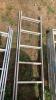 Aluminium double extension ladder