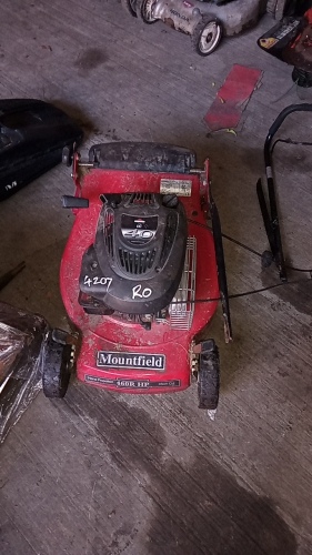 MOUNTFIELD 460RHP petrol rotary roller mower c/w collection box