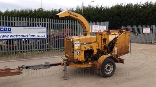 VERMEER 935 diesel fast tow chipper (s/n 7121000287)