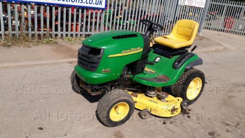 2003 JOHN DEERE L120 automatic 48'' petrol ride on mower