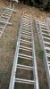 Aluminium double extendable ladder