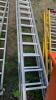 2 x aluminium ladders - 2