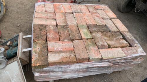 Pallet of handmade bricks