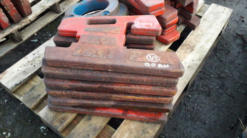 6 x DAVID BROWN slab weights