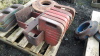 6 x MASSEY FERGUSON 100 series weights & frame - 3