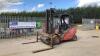 2008 LINDE H30 3t diesel driven forklift truck (s/n H2X393W06121) with CASCADE rotating forks & positioner