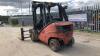 2008 LINDE H30 3t diesel driven forklift truck (s/n H2X393W06121) with CASCADE rotating forks & positioner - 4