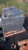 Pallet of manhole raisers c/w steel lid