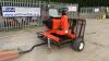 SMITHCO TOURNAMENT ULTRA V twin petrol greens roller c/w transport trailer