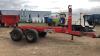 BIGAB 8-12 twin axle hook loader trailer c/w hydraulic brakes (s/n 102283) - 2