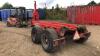 BIGAB 8-12 twin axle hook loader trailer c/w hydraulic brakes (s/n 102283) - 5