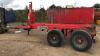 BIGAB 8-12 twin axle hook loader trailer c/w hydraulic brakes (s/n 102283) - 6