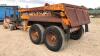 2004 CHIEFTAIN 12t twin axle dump trailer c/w sprung drawbar, hydraulic tail gate & hydraulic brakes (s/n DT14770) - 3