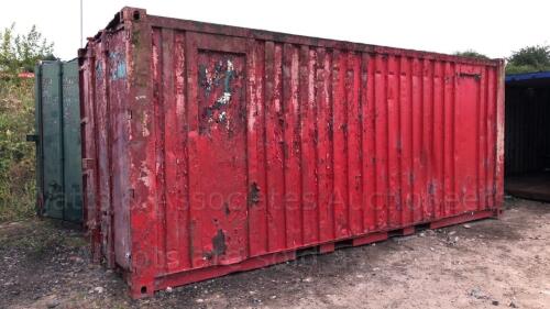 20ft shipping container (red)