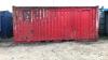 20ft shipping container (red) - 2