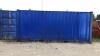 20' steel shipping container (blue)