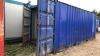 20' steel shipping container (blue) - 4