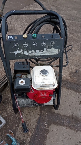 Petrol pressure washer c/w lance