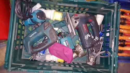 Box of assorted BOSCH/MAKITA spares