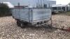 Twin axle tipping trailer