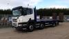 2012 SCANIA P-SRS L-CLASS 8x2 plant wagon with rear steer lift axle, hyd flip ramps, winch & remote (SK12 MWL) (MoT 31st July 2023)(V5, MoT & work file in office) (All hour and odometer readings are unverified and unwarranted)