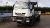 2012 IVECO TRAKKER EURO5 EEV hook loader semi auto (SP12 BHV)(MoT 30th November 2022)(V5 in office) (All hour and odometer readings are unverified and unwarranted) - 2