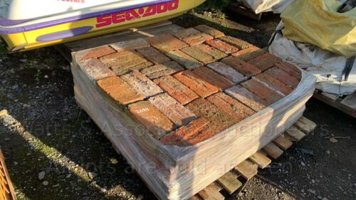 Pallet of handmade bricks