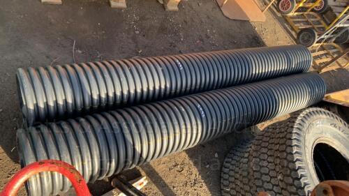 2 x approx 6' lengths of land drain pipe