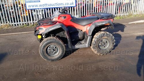 2015 CAN-AM OUTLANDER 450 4wd petrol quad bike (s/n J002861)