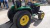 JOHN DEERE 4400 4wd hydrostatic compact tractor, 2 spool valves (W559 KDO) (All hour and odometer readings are unverified and unwarranted) - 7