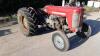 MASSEY FERGUSON 65 MK1 2wd diesel tractor (s/n 69BE?) (All hour and odometer readings are unverified and unwarranted)