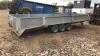 GRAHAM EDWARDS 3.5t 18ft tri axle trailer c/w beavertail, ramps, full sides & electric winch (s/n 536305) - 4