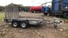 2016 INDESPENSION 3.5t 10x6 twin axle plant trailer (s/n E116740) - 2