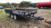 Twin axle dropside trailer (blue)