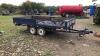 Twin axle dropside trailer (blue) - 2