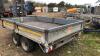 BATESON 2t twin axle tipping trailer c/w ramps & 12v remote tip (s/n SBN353HAB35G30587) - 6