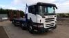 2012 SCANIA P-SRS L-CLASS 8x2 plant wagon with rear steer lift axle, hyd flip ramps, winch & remote (SK12 MWL) (MoT 31st July 2023)(V5, MoT & work file in office) (All hour and odometer readings are unverified and unwarranted) - 4