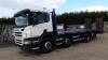 2012 SCANIA P-SRS L-CLASS 8x2 plant wagon with rear steer lift axle, hyd flip ramps, winch & remote (SK12 MWL) (MoT 31st July 2023)(V5, MoT & work file in office) (All hour and odometer readings are unverified and unwarranted) - 12