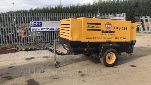 2004 ATLAS COPCO XAS186 fast tow compressor (s/n 40457377)(4365)(RMA)