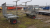 4-wheeled galvanised pipe carrier trailer - 4