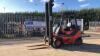 1997 LINDE H20 gas forklift (s/n H09124720) with duplex mast