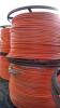 2 x drums of 3 way 14/10mm fibre optic cable ducting