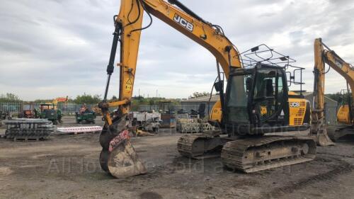 2016 JCB JS131 steel tracked excavator (s/n G2441977) with bucket, piped & Q/hitch (All hour and odometer readings are unverified and unwarranted)